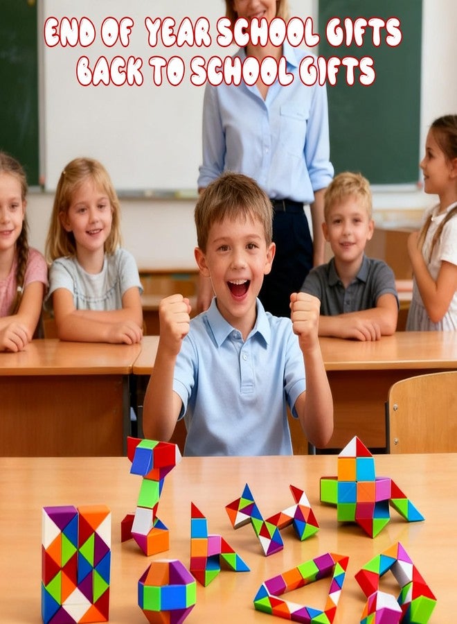 KOSIDEN 30pcs Boy Party Favors - Fidget Snake Cube Puzzle Toys for Goodie Bags, Bulk Toys, Classroom Prizes, Treasure Box Birthday School Students Fidget Gift for Kids Teens - Image 4